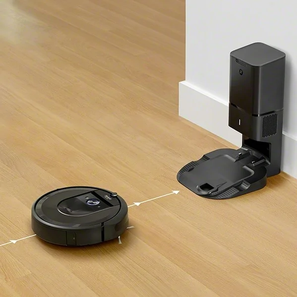 iRobot Roomba i7+ - Aspirateur robot Connecté - Batterie Lithium-iOn -  Autovidage Clean Base - 2 brosses multi-surfaces - iRobot